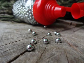 सटीक चांदी जिंक प्लेटेड धातु BBS 4.5 mm (.177 Cal)